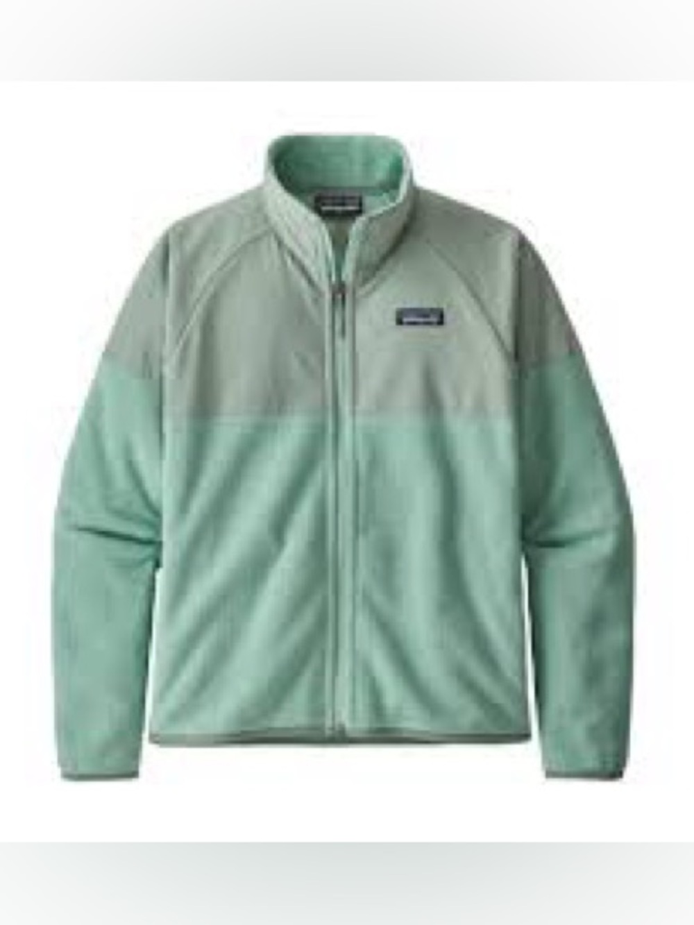 Patagonia Two-Tone Seafoam Green Full-Zip Fleece Jacket